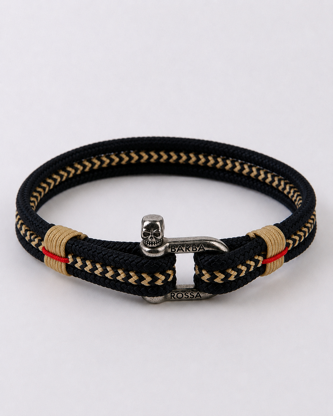 Pulsera triple Navy Beige Navy