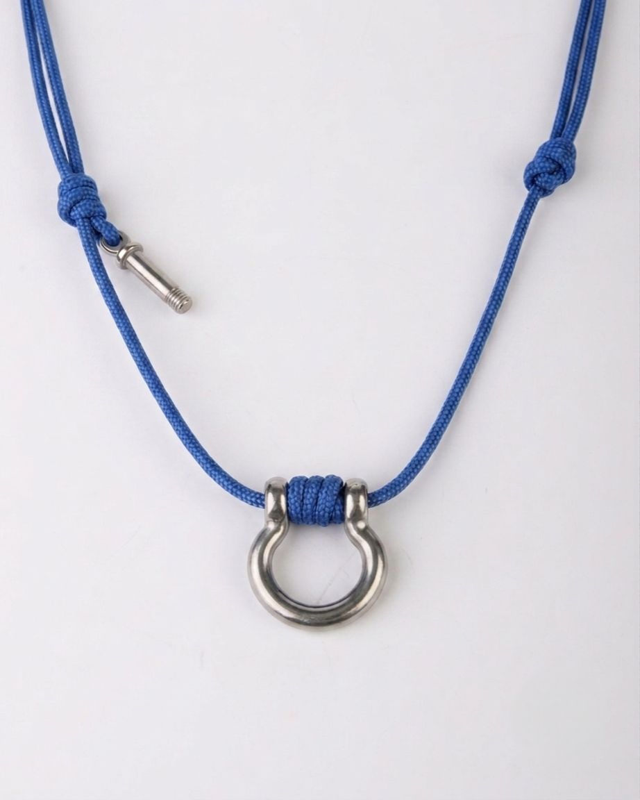 Collar Shackle & Rope Blue Royal