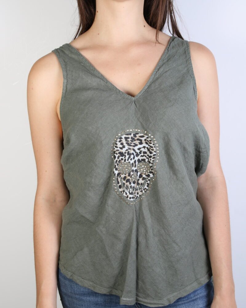 Camiseta "Rebel Print " Caqui