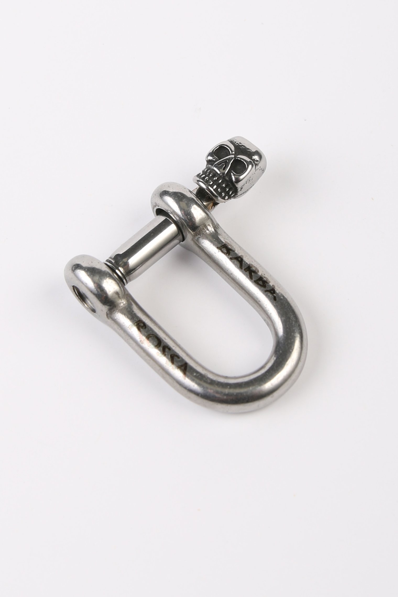 Grillete Calavera Barba-Rossa  Acero Inoxidable Medium  (brillo)