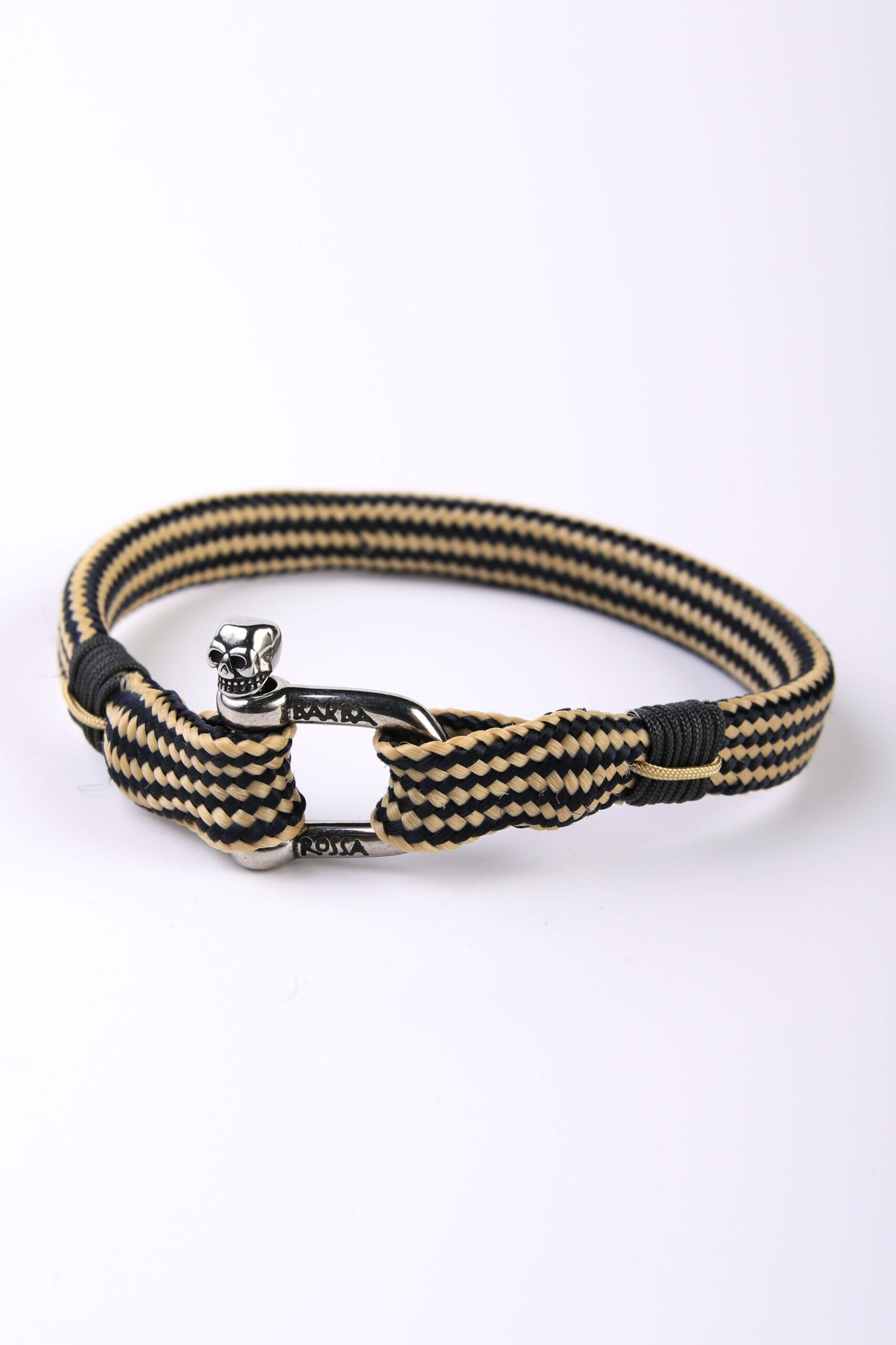 Pulsera Embutida Lineal Navy-Beige