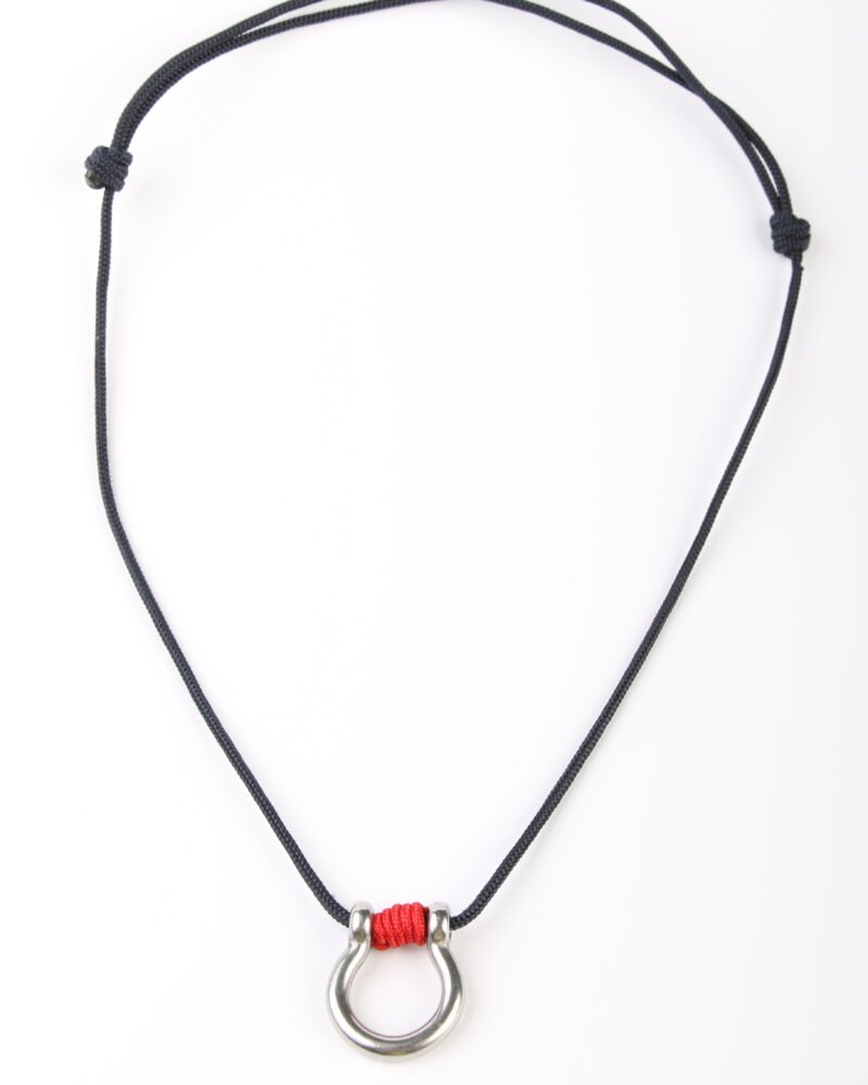 Collar Shackle & Rope  Navy-Rojo
