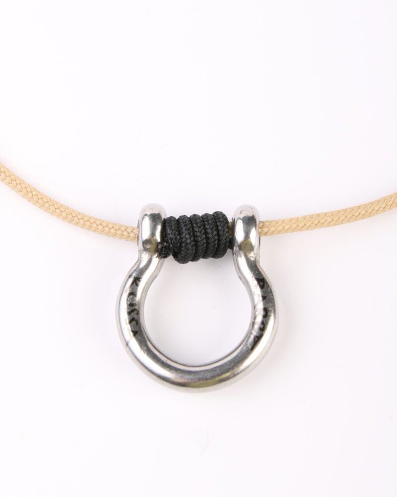 Collar Shackle & Rope Beige-Negro