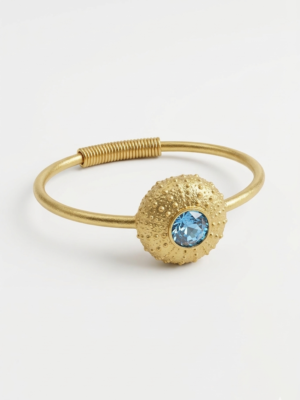 Pulsera Rígida Blue Voga Marí (Gold edition)