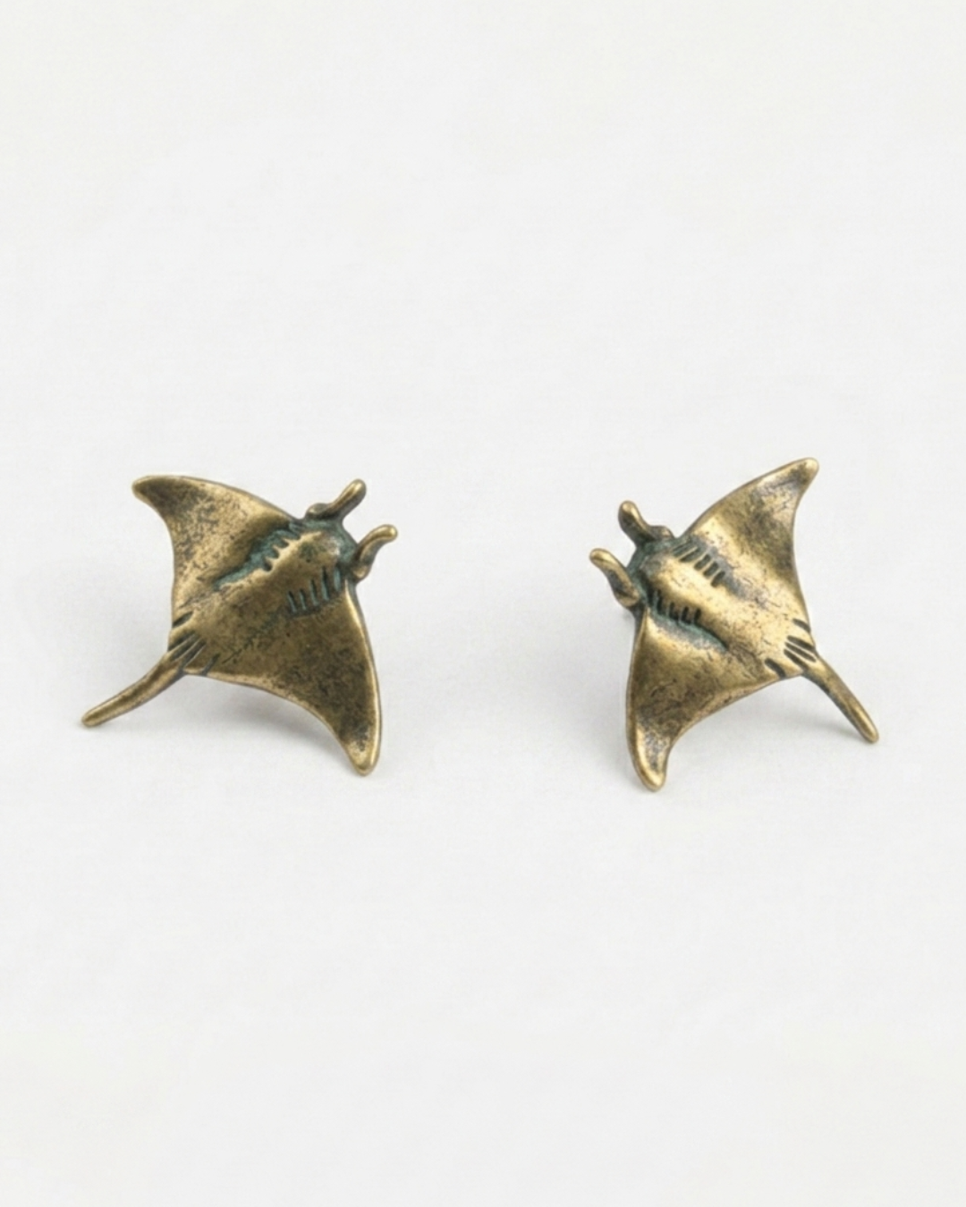 Pendientes Manta Ray (Old Gold edition)