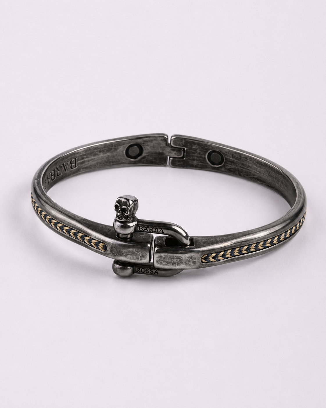 Pulsera "The Line" Navy Beige (oscura)