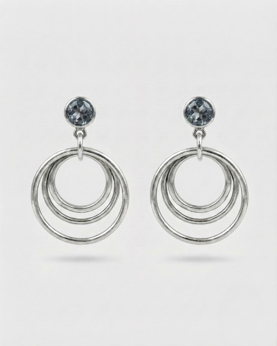 Pendientes Twisting by The Pool (Black Diamond)