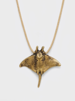 Collar "Manta Ray" (small old gold)